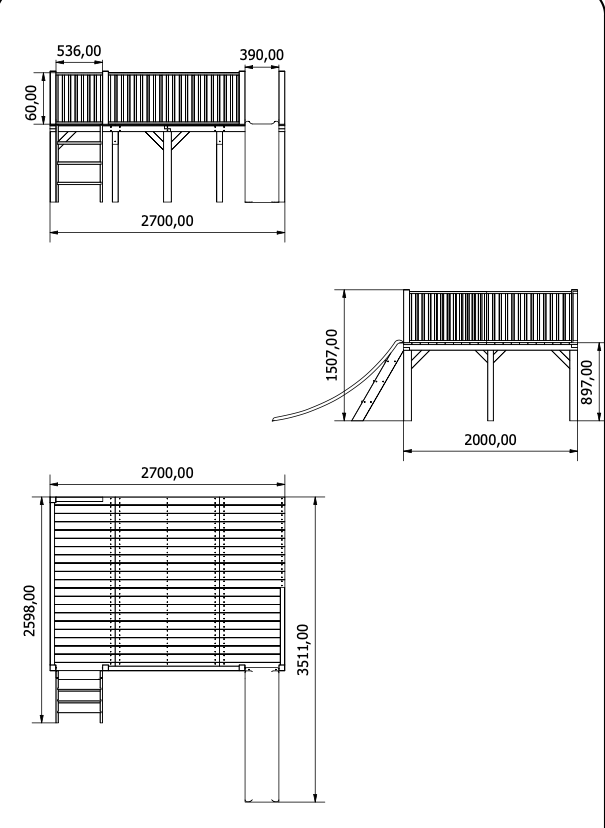 Butterfly XL Wooden Playhouse