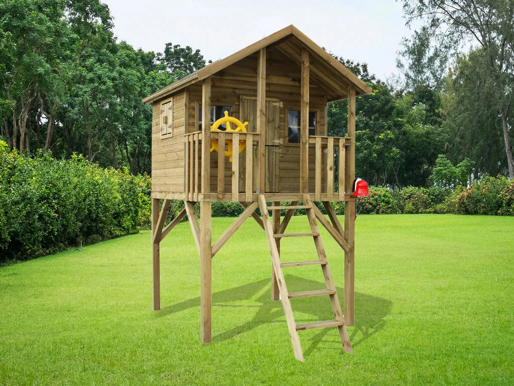 Big House Wooden Playhouse