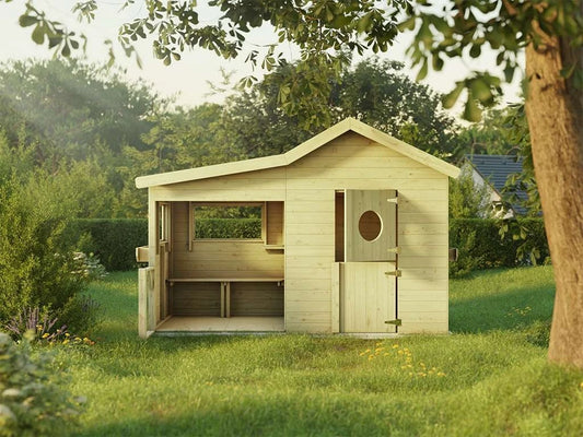 Milan Outdoor Wooden Playhouse For Kids