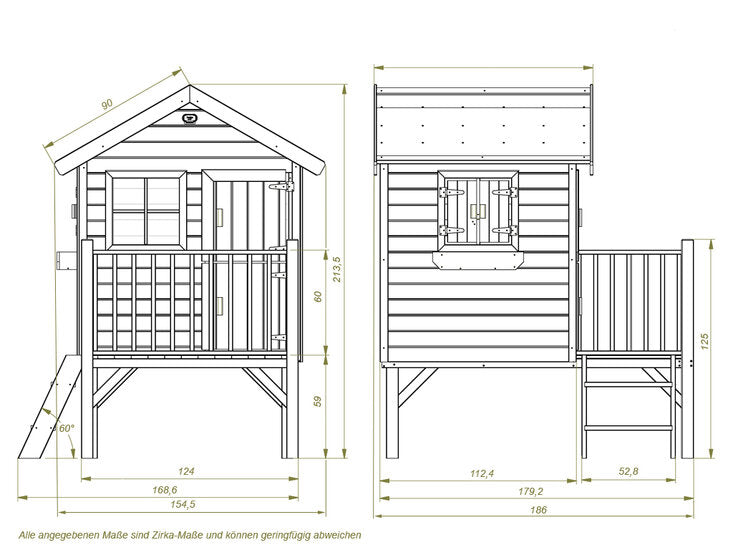 Funny L Wooden Playhouse