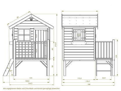 Funny L Wooden Playhouse