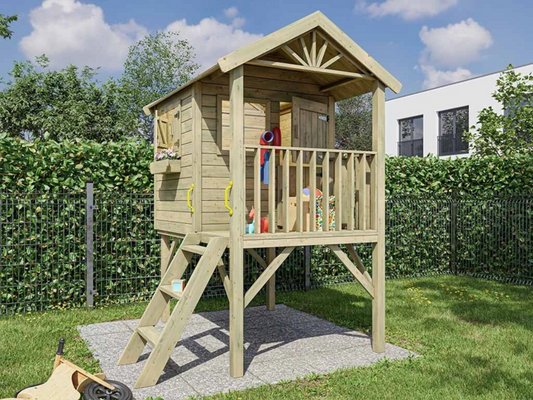 Funny XL Wooden Playhouse