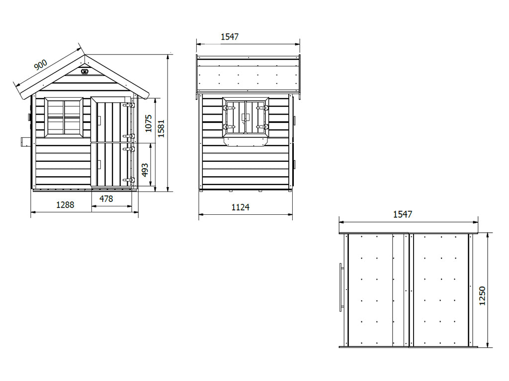 Funny Wooden Playhouse
