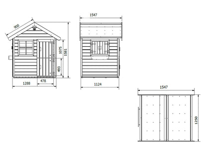 Funny Wooden Playhouse