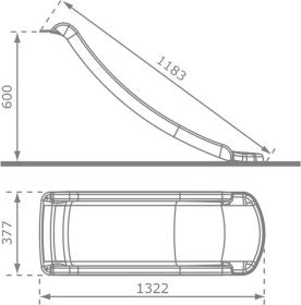 130cm Slide - Red