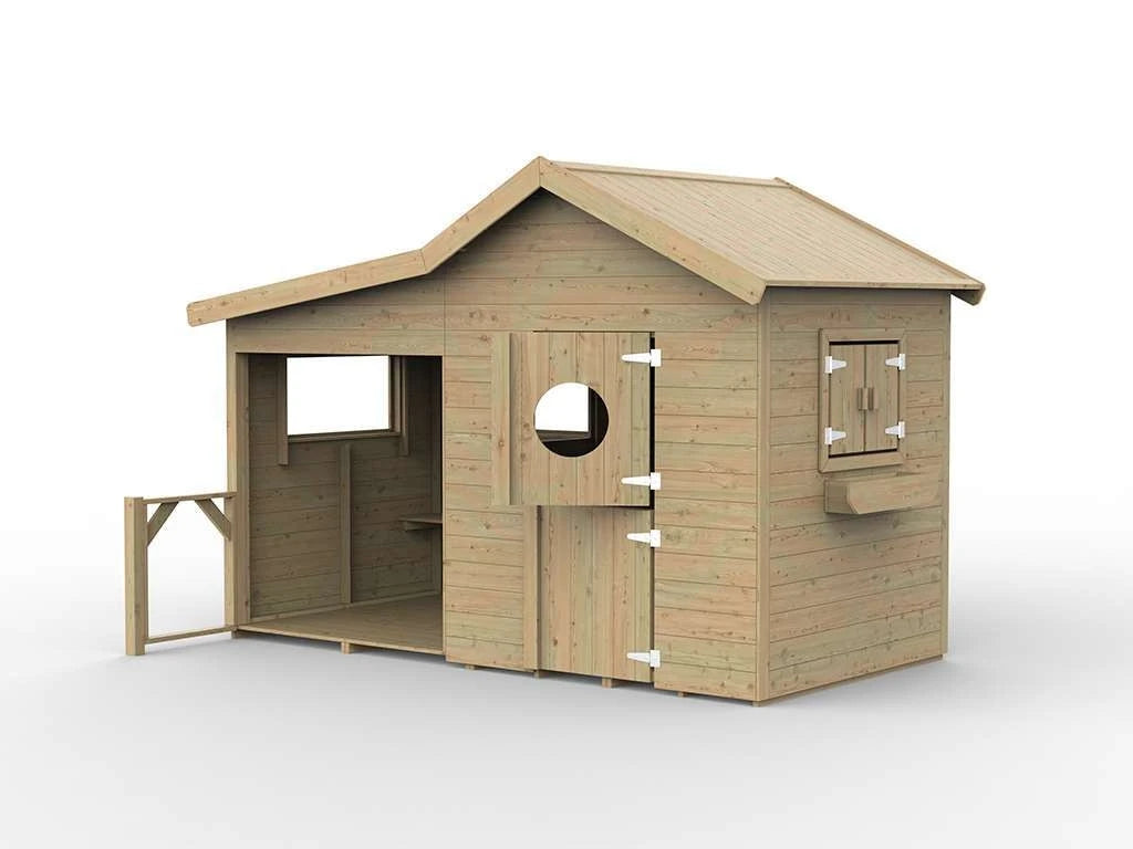 Milan Outdoor Wooden Playhouse For Kids