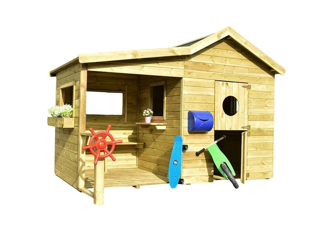 Milan Outdoor Wooden Playhouse For Kids