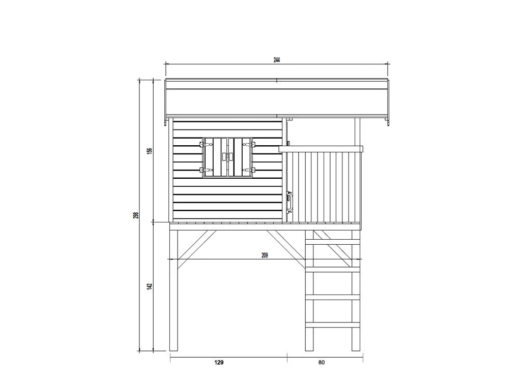 Treehut Wooden Playhouse