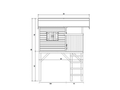 Treehut Wooden Playhouse